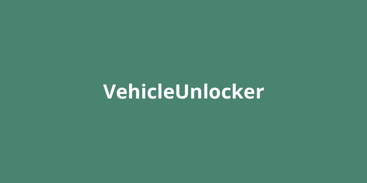 VehicleUnlocker Cover image