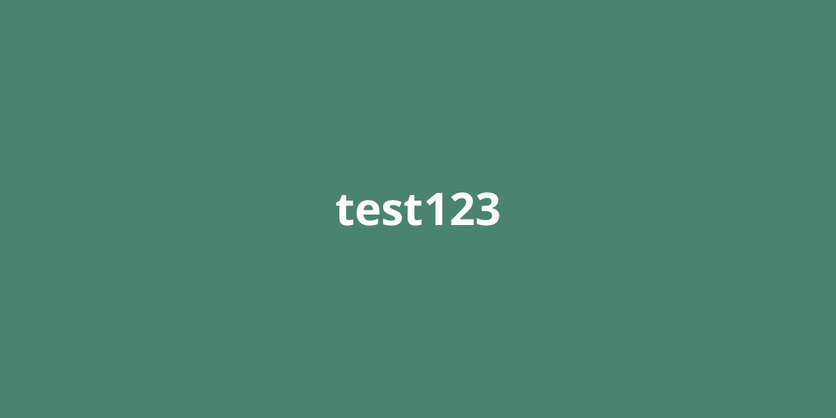 test123 Cover image