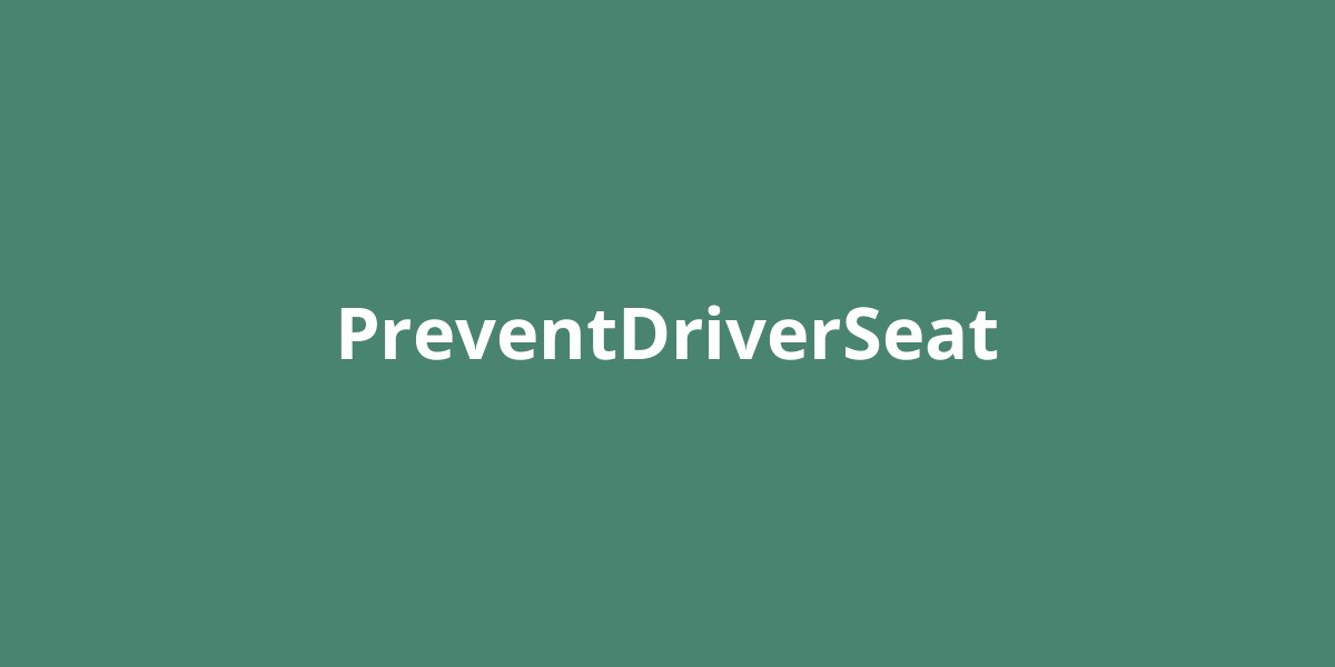 PreventDriverSeat Cover image
